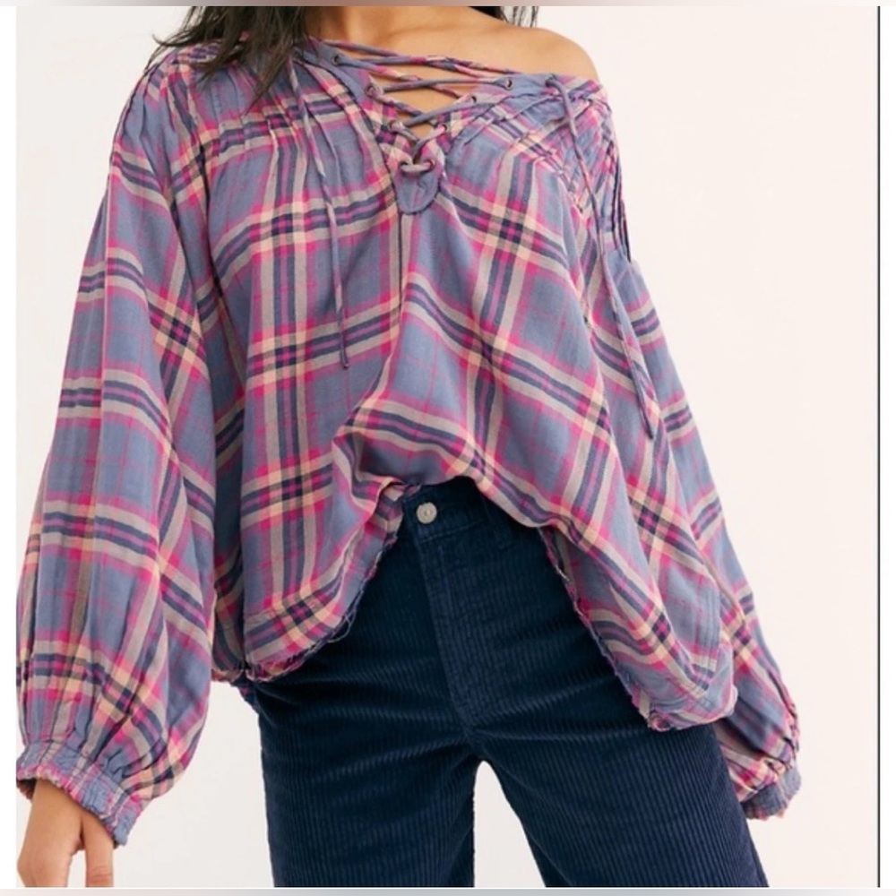 Free People Cloudbreaker Plaid Tunic